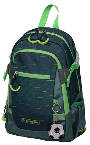 Schneiders Kids Backpack – Ergonomischer Kindergartenrucksack für Jungen & Mädchen – 11L, Wasserabweisend, Leicht (395g), Nachhaltig & kindgerecht Kids Backpack | Soccer Star