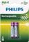Philips, Pile ricaricabili NiMh AAA Micro, 800 mAh, 2 pz.