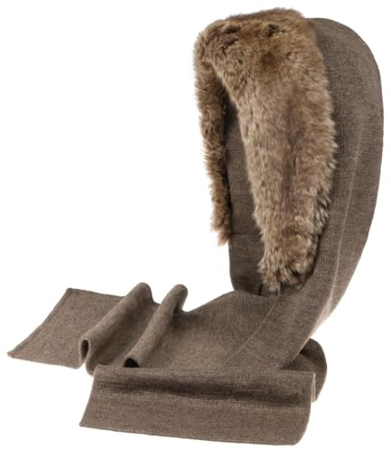 Pandia Hooded Scarf Gebeana women´s scarf knit scarf (One Size - brown)