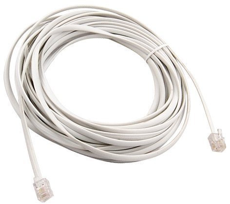 Accessotech 10M High Speed Broadband Internet ADSL Cable Lead RJ11 White Modem Router BT