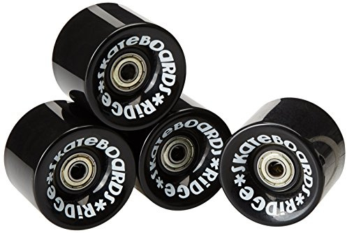 Ridge Skateboard Rollen Cruiser, black, 59 mm, r-logo-cw