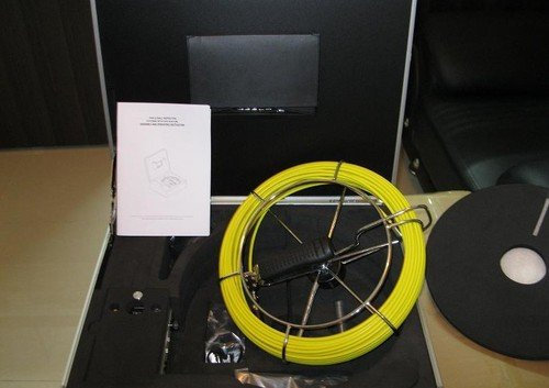 Gowe 40m Fiberglass Rod Cable Pipe Camera Underwater Camera Inspection Camera TEC-Z710DK with Keyboard