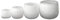 Dutz Collection Pot Farbe White, Größe:H11 / D13 cm