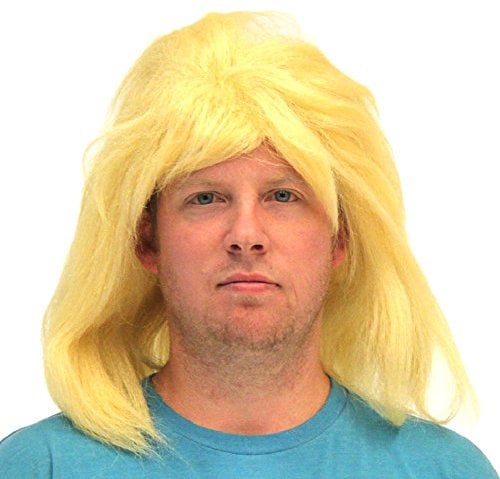 Blonde Rocker Costume Wig