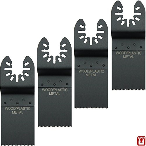Hobbypower24© Tauchsägeblatt/Sägeblatt Bi-Metall BIM für Holz & Metall 35mm für Lux MFW 220 / AMF 12 Li (4er-Set)