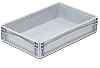 hünersdorff Eurobehälter / Eurokiste / Lagerbox Basicline (PP) mit 2 Handgriffen, sicher stapel- und kombinierbar, Made in Germany