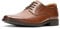 Clarks Tilden Plain Derby, Zapatos de Cordones Derby para Hombre Marrón Dark Tan Leather, 41 EU