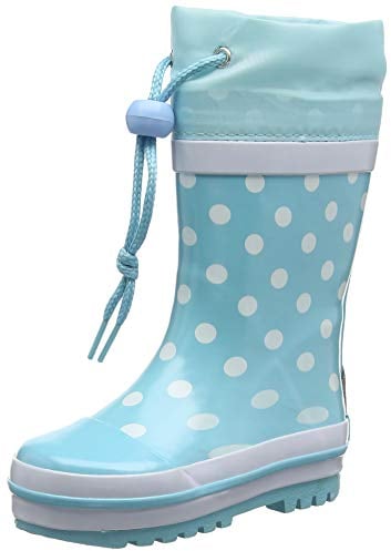 Playshoes Stivali di Gomma Unisex - Bambini e ragazzi, Turchese (Punti Turchesi), 32/33 EU