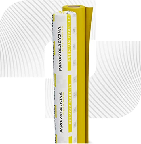 3m x 33m = 99m² Dampfbremsfolie Gelb Typ 100 - PE-Schutzfolie 0,1mm - Estrichtrennlage & Renovierungsfolie - Baufolie für Innenausbau - ca. 5,5kg