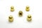 Dome Nuts Brass M5, 5mm Inner Diameter x 9.7mm Height x Hex exterior side-side 7.8mm DIN1587 Pack of 5 (M5, 5mm inner diameter)