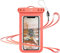 YOSH Orange Waterproof Phone Pouch, Underwater Waterproof Phone Case for Swimming Beach Fishing Dustproof, for iPhone 16 15 14 13 12 11 Pro XS Max XR 8, Samsung S24 S23 S22, Xiaomi 14 up to 6.8