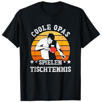 Coole Opas Spielen Tischtennis Ping Pong Rentner Geschenk T-Shirt