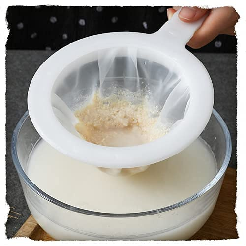 Filtre à Tamis Fin, Tamis De Cuisine à Mailles Fines, Passoire Mailles Avecpoignée, 100/200/400 Mailles, Pour Filtrage Du Jus, Lait, Café (400 Mailles)