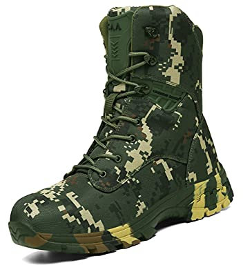 IYVW 5.AA Q3 Premium Waterproof, Stivali Uomo Verde mimetico 47 EU