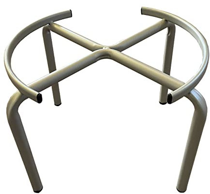 eacommerce Supporto Portafusto Piedistallo in Acciaio per Contenitori Fusti Botti Olio Vino (Ø 38 cm - Fusti da 50 Litri)