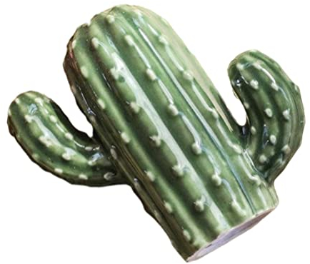 TOPBATHY Zahnstocherhalter aus Keramik, Kaktus, Zahnstocherspender, kreativer Zahnstocher-Behälter, tragbarer Zahnstocher-Behälter, Wattestäb