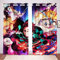 Doiicoon Demon Verdunkelungsvorhänge Japan Anime Vorhang, Verdunkelungsvorhang-Set für Schlafzimmer Demon vorhänge für Kinderzimmer (1, 150 x 166cm(2X75X166cm))