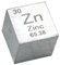 1 Stück 10 x 10 x 10 mm Metallic Zink Periodensystem Würfel Zn 99,995% Reines Zink Würfel Wunderbare Element Kollektion Handwerk