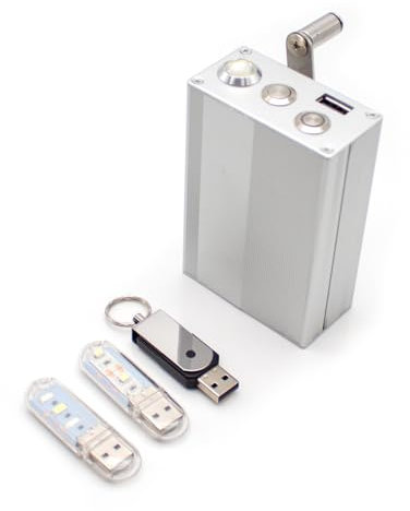 Handgenerator, Dreiphasiger Bürstenloser Generator, Gehäuse Aus Aluminiumlegierung, 20f*3-Kondensator, Usb-Ausgang 5V 1A