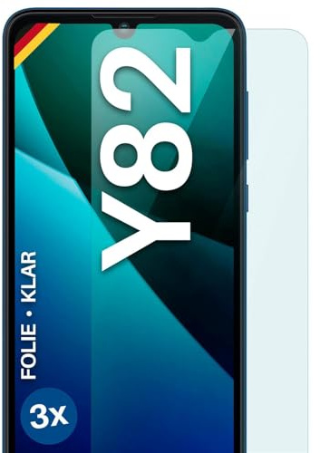moex für Wiko Y82 Schutzfolie Displayschutz Folie Ultra-klar HD 0,2 mm kompatibel mit jeder Hülle, Anbringen ohne Blasen, Handyfolie Extra Kratzfest, FlexProtect 3 Stück