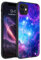 GUAGUA for iPhone 11 Case, iPhone 11 Glow in The Dark Nebula Pattern Case, Slim Shockproof Soft Bumper Anti-Scratch Non-Slip Women Men Phone Cover for iPhone 11 6.1, Purple Nebula