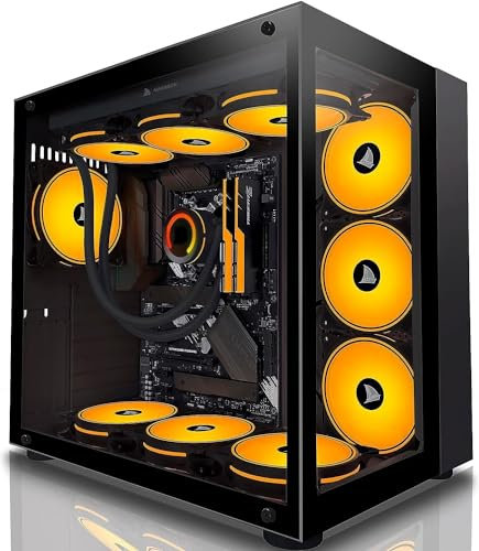 EMCA4 Computer Gaming PC Assemblato i9 14900k 24core 6Ghz- RADEON RX 7900 XTX 24GB - M.2 1TB nvme Gen4 - Ram 32GB DDR5 6000mhz EXPO - Z790-10 Ventole ARGB - Dissipatore Liquido 360mm - Windows 11