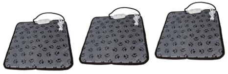 Happyyami 3St Haustier wärmer pet Heating pad Heizkissen für Haustiere Fußabdruck Heizunterlage für Haustiere Heizmatte für Haustiere Hunde wärmer Matte konstante Temperatur Heizung