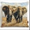 Knüpfkissen Zum Selber Knüpfen - Set für Anfänger, Erwachsene oder Kinder - Elefant Motiv - DIY Knüpfteppich Mit Knüpfhaken - 43 x 4