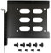 2,5 Zoll auf 3,5 Zoll Festplattenhalter für PCI SSD HDD Metall Montagehalterung Adapter (Stahl lackiert schwarz)