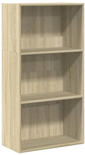 vidaXL Libreria Rovere Sonoma 60x30x114 cm in Legno Multistrato, scaffale per Libri, scaffale, scaffale Contenitore, armadietto portaoggetti