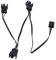 MultiFans Câble répartiteur de ventilateur 4 broches pour boîtier PC de refroidissement 30 cm de long Noir