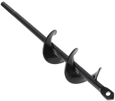 Garden Auger Drill Bit for Planting 4x22cm , Bulb Planting Auger, Post Hole Digger,Fence Post Digger Tool,Auger Post Hole Digger for 3/8 Hex Drive (4x22cm)