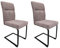 HTI living Schwingstuhl Liron 2er-Set Esszimmerstuhl Freischwinger Cappurro