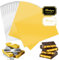 Dreamtop 100 Pièces Emballage Tablette Chocolat (20x28cm) - 160 Pièces Étiquettes Cadeaux - Feuilles D'emballage en Feuille D'or e Argent - Kit Papier Demballage de Chocolat & Bonbons Luxe