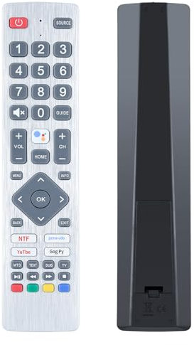 TRUCKON SHWRMC0133 Télécommande IR de rechange pour Smart TV Sharp Aquos Ultra HD 24BI6EA 32BI5EA 40BI5EA 40BL2EA 40BN6EA 43BL5EA 43BN5EA 55BL5EA 65BL3EA (Pas de fonction vocale)