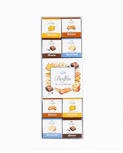 DOLFIN - Dolfin 24 Napolitains Chocolats Panaché - 6 goûts Biscuités - Chocolate lovers - Gifting for special occasions - Gourmet chocolate variety - Includes 24 assorted chocolates