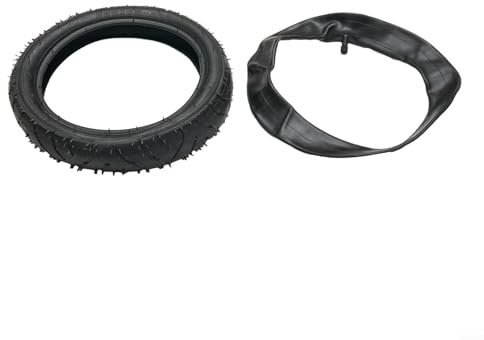 280x65-203 Kinderwagen Reifen und Schlauch Set, Robuster Gummi Luftreifen 12 Zoll, Verschleißfestes Ersatzrad für Buggy Jogger Laufrad, Schwarz Außenreifen mit Innenrohr(Inner tube + outer tire)
