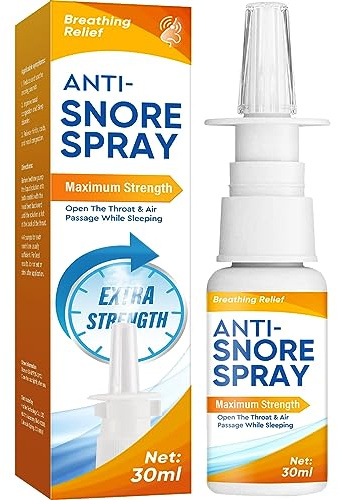 Anti Schnarch Spray, Hochdosierter Schnarchstopper für Nase & Rachen, 30ML | Effektives Nasenspray gegen Schnarchen für eine Ruhige Nacht, Alternative zu Nasenpflaster & Clip