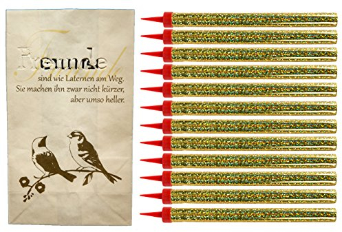 hegro-grosshandel 12 Eisfontänen/Zaubersterne Brenndauer 120 Sekunden