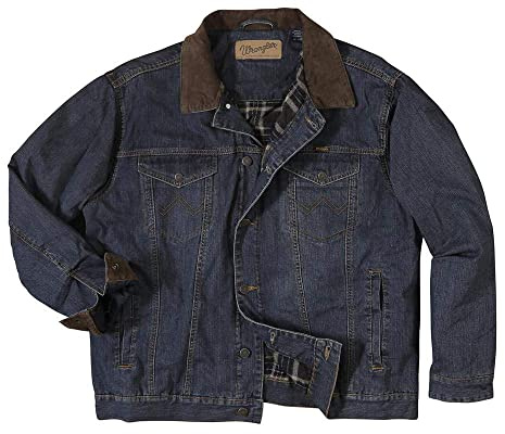 Wrangler Concealed Carry Blanket Lined Denim Jacket, Indigo, XX-Large