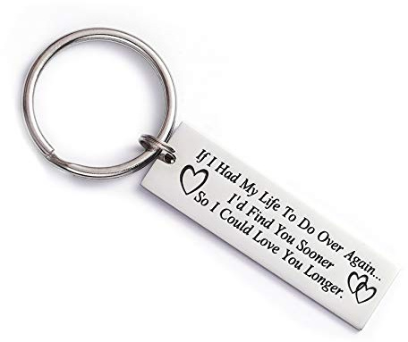 Porte-clés Soulmate Lover Gifts If I Had My Life To Do Over Again Boyfriend Girlfriend Te Amo