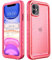 Cozycase for iPhone 11 Waterproof Shockproof Case with Screen/Camera Protector - Unbreakable/Heavy Duty/Front and Back Cover 【360 Full Body Military Protective】 Underwater Dustproof Hard Bumper - Pink