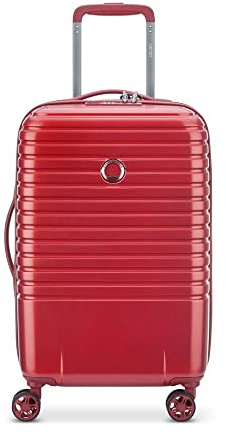 DELSEY Paris - Caumartin Plus - Valise Cabine Rigide - 55x35x25 cm - 41 litres - S - Rouge