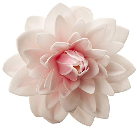 dekora - Riesige essbare Blumenwaffel 12,5 cm - Rosa Dahlie - Glutenfrei, laktosefrei, vegan - Tortendekoration für Hochzeiten, Geburtstage und Desserts - Einfach zu verwenden