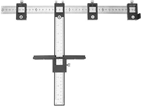 Cabinet Hardware Jig Einfach zu bedienende einstellbare Bohrführung Werkzeug Zoll MM Korrosionsbeständigkeit Griff Stanzlokalisierung für Schrankhersteller