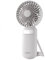X4-LIFE Mini Tragbarer Handventilator mit Spiegel und LED-Licht - Akku USB - 3 Stufen, leise, leicht, 8 Stunden Laufzeit, Weiss