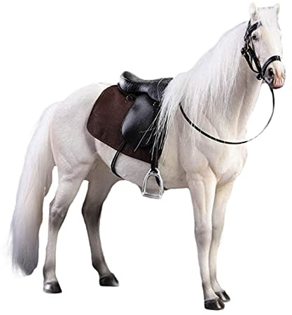 Vinbcorw Realistic Horse Statue Sculpture Figurine Resin Ornaments Horse Sculpture Crafts Home Office Decoration Accessories Anime Figure Ornaments,A,S