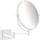 hansgrohe Addstoris - Kosmetikspiegel, Schminkspiegel, Rasierspiegel mit 3-fach Vergrößerung, Badezimmer Zubehör, Mattweiß, 41791700