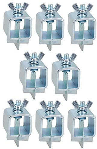 AB Tools Sheet Metal Butt Welding Clamps - 8pk, Silver