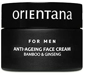 Orientana - Natürliche Gesichtscreme für Männer | Bambus und Ginseng | Anti-Ageing Gesichtscreme | Regeneriert Nährt Feuchtigkeit | Glättet & Reduziert Falten - 50g